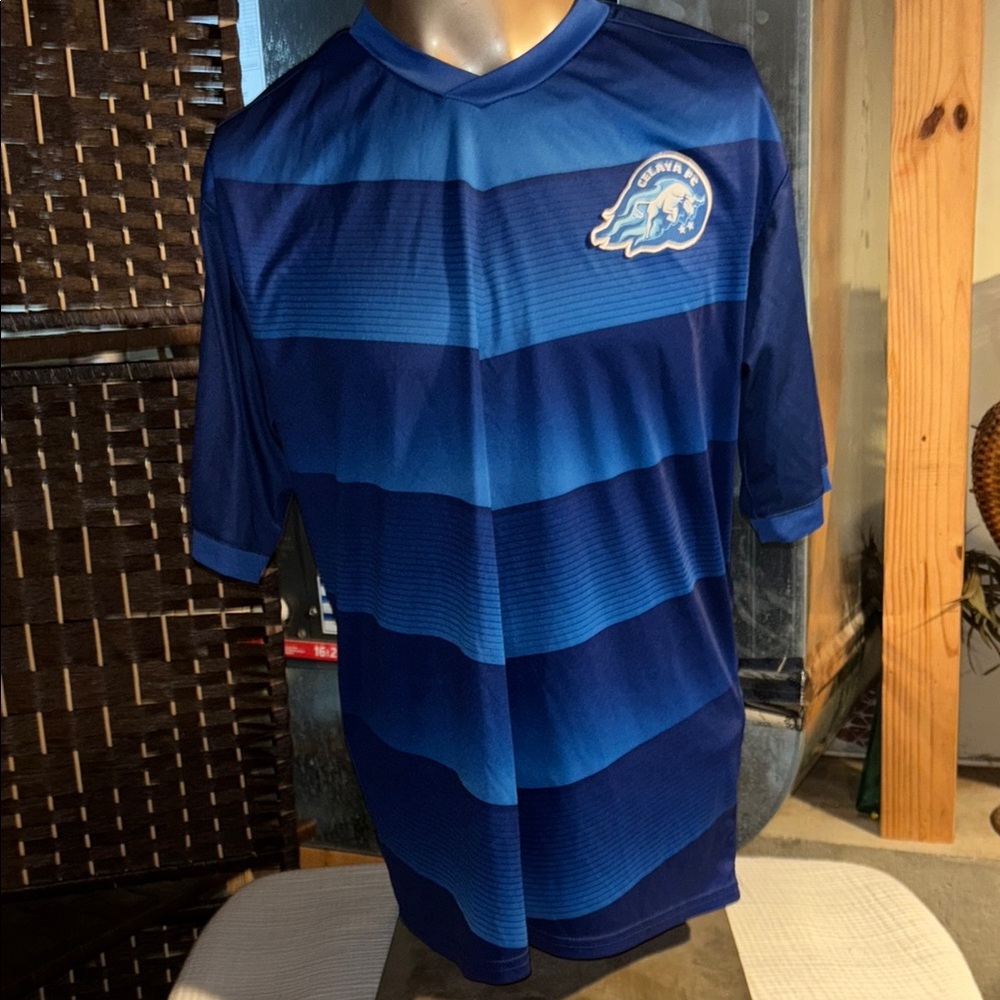 Blue Striped Men's Jersey